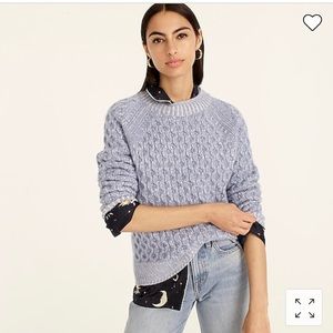 100% jcrew cashmere honeycomb sweater